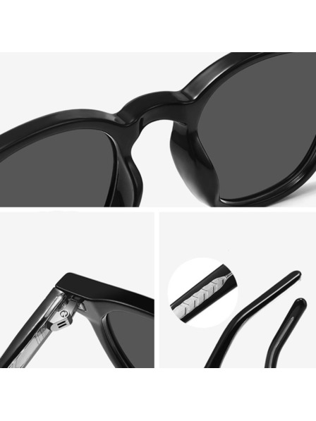 VEYREY VeyRey Nerd-Polarisationssonnenbrillen Aiyou transparente Fassung gelbe Gläser