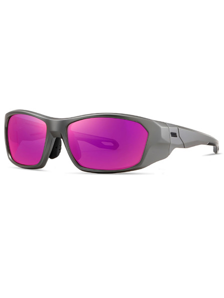 VEYREY VeyRey Sport-Polarisationssonnenbrillen Borned transparente Fassung rosa Gläser