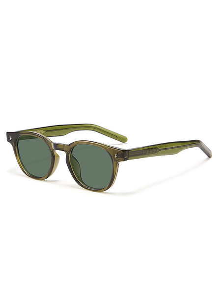 VEYREY VeyRey Nerd-Sonnenbrille polarisiert Aiyou grüne Fassung grüne Gläser