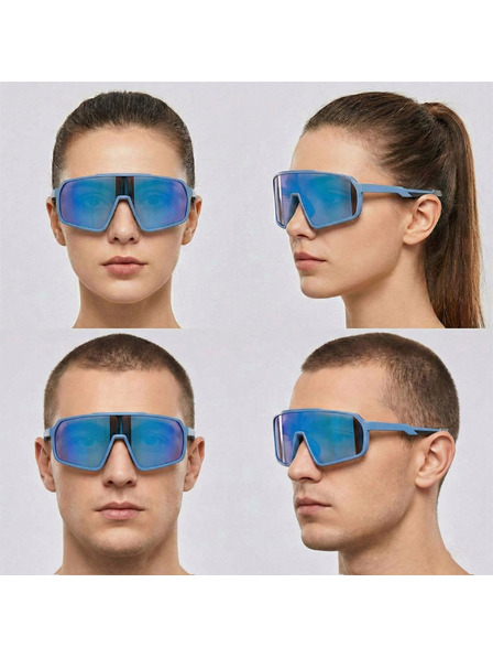 VEYREY VeyRey Sport-Sonnenbrille photochrom Jist blaue Fassung hellblaue Gläser