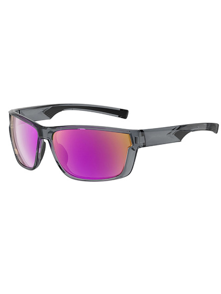 VEYREY VeyRey Sportsonnenbrille polarisiert Irtox grauer Rahmen violette Gläser
