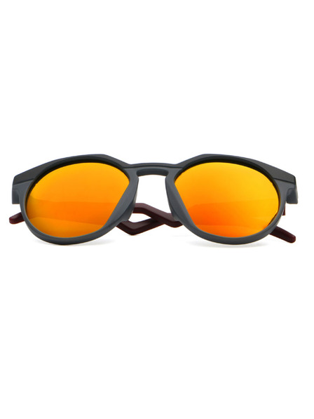 VEYREY VeyRey Ovale Sonnenbrille polarisiert Contralance schwarzer Rahmen rote Gläser