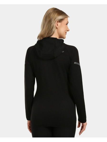 Kilpi Damen-Funktions-Kapuzenpullover Kilpi MEMPHIS-W Schwarz