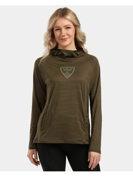 Kilpi Damen-Fitness-Fleecejacke Kilpi AILEEN-W Khaki