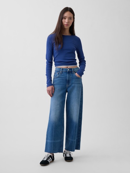 GAP Jeans High Rise Stride wide-leg ankle GAP