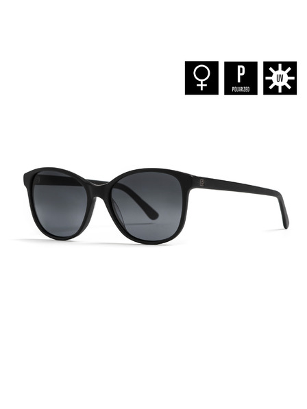 Horsefeathers Sonnenbrille Chloe - Matt Schwarz/Grau Farbverlauf