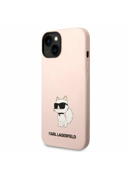 Karl Lagerfeld Karl Lagerfeld Liquid Silicone Choupette NFT Rückseite für iPhone 14 Plus Pink