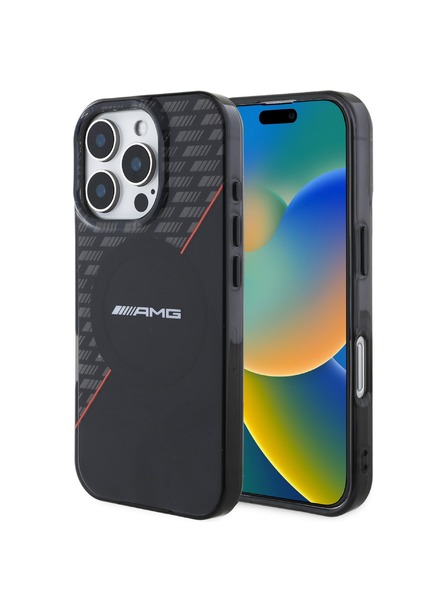 AMG AMG Rhombs MagSafe Rückenabdeckung für iPhone 16 Pro Black/Red