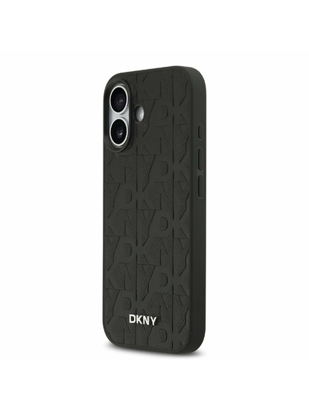 DKNY DKNY PU Leather Grid Pattern Magsafe Rückenabdeckung für iPhone 17 Black