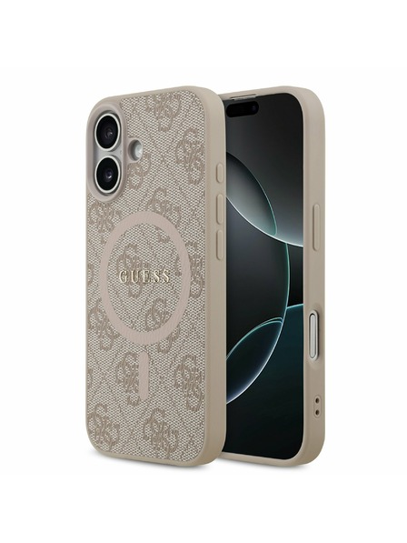 Guess Guess PU Leather 4G Colored Ring MagSafe Rückseite für iPhone 17 Pink