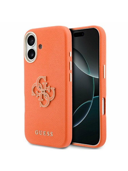 Guess Guess PU Resin Logo Rückseite für iPhone 17 Orange