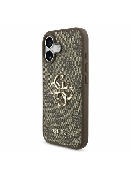 Guess Guess PU 4G Metal Logo Rückseite für iPhone 17 Brown