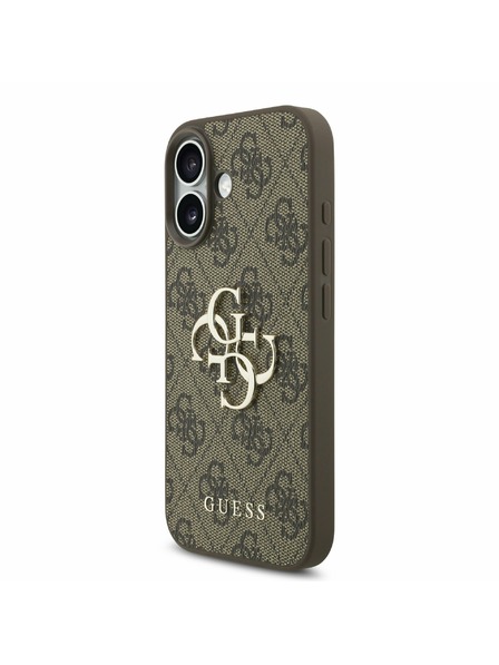 Guess Guess PU 4G Metal Logo Strap Rückseite für iPhone 17 Brown