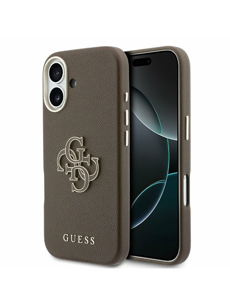 Guess Guess PU Resin Logo Rückseite für iPhone 17 Brown
