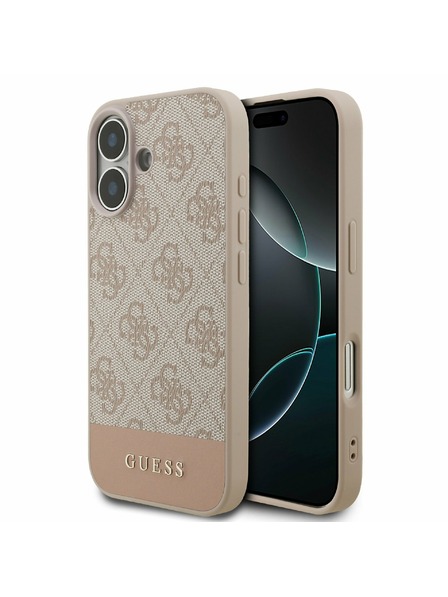 Guess Guess PU 4G Stripe Rückseite für iPhone 17 Pink