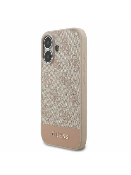 Guess Guess PU 4G Stripe Rückseite für iPhone 17 Pink