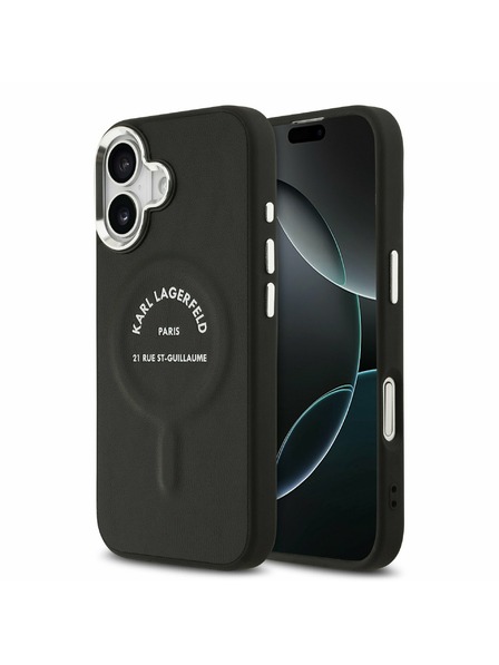 Karl Lagerfeld Karl Lagerfeld PU RSG Logo MagSafe Rückseite für iPhone 17 Black