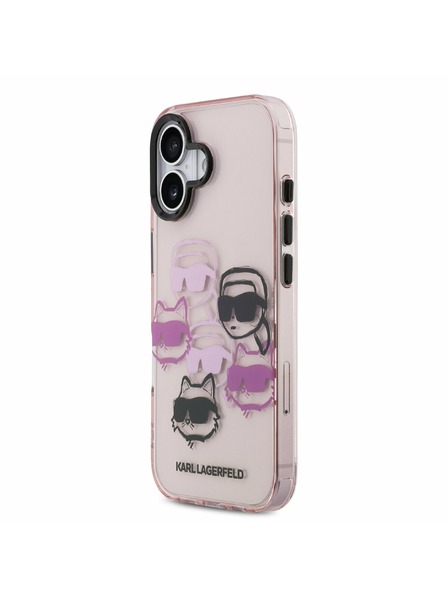 Karl Lagerfeld Karl Lagerfeld IML Multi K&CH Heads Rückseite für iPhone 17 Pink