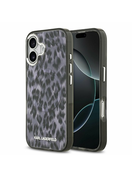 Karl Lagerfeld Karl Lagerfeld IML Leopard MagSafe Rückseite für iPhone 17 Grey