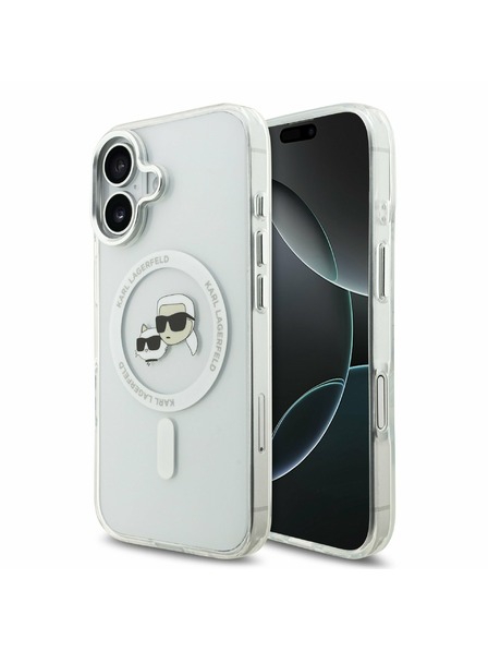 Karl Lagerfeld Karl Lagerfeld IML K&CH Heads Metal Frame MagSafe Rückseite für iPhone 17 Transparent
