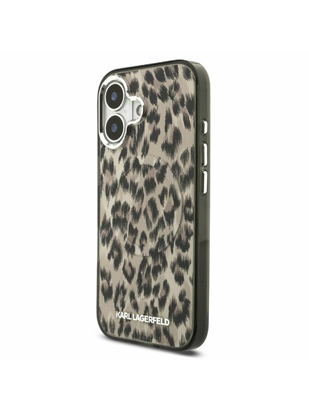 Karl Lagerfeld Karl Lagerfeld IML Leopard MagSafe Rückseite für iPhone 17 Brown