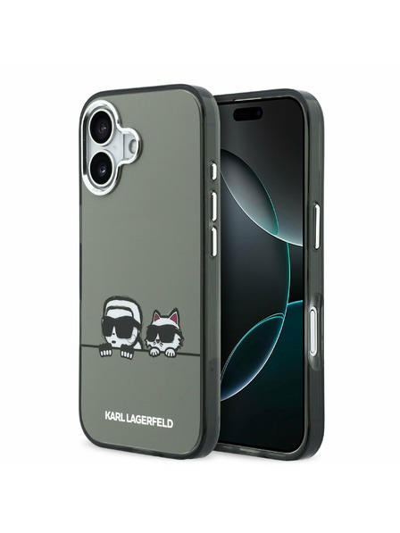 Karl Lagerfeld Karl Lagerfeld IML K&CH Heads Logo MagSafe Rückseite für iPhone 17 Black