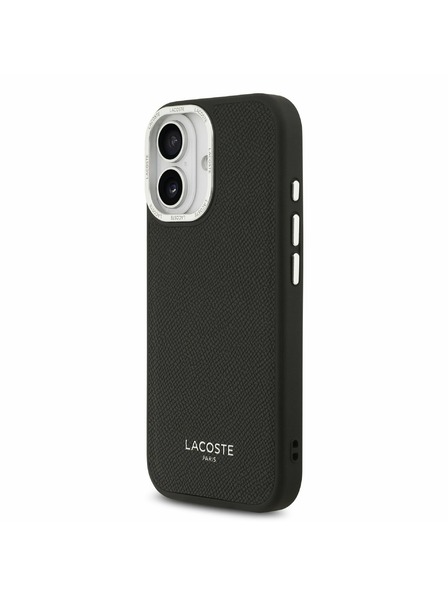 Lacoste Lacoste PU Leder Champs Elysees MagSafe Rückseite für iPhone 17 Black