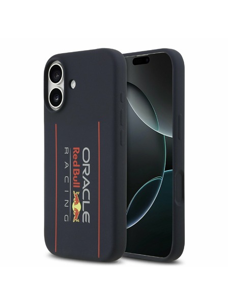 Red Bull Red Bull Silikon Vertikales Logo MagSafe Rückenschale für iPhone 17 Marineblau