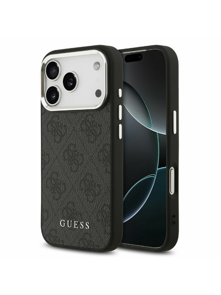 Guess Guess 4G MagSafe Rückenschale für iPhone 17 Pro Schwarz