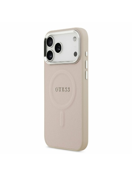 Guess Guess PU Saffiano MagSafe Rückseite für iPhone 17 Pro Pink