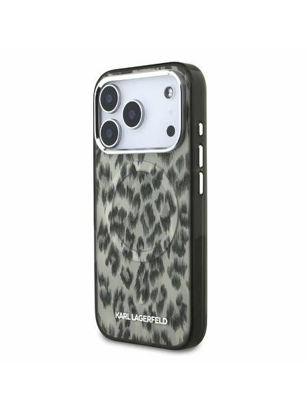 Karl Lagerfeld Karl Lagerfeld IML Leopard MagSafe Rückseite für iPhone 17 Pro Braun