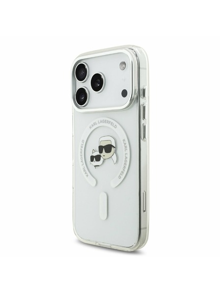 Karl Lagerfeld Karl Lagerfeld IML K&CH Heads Metal Frame MagSafe Rückseite für iPhone 17 Pro Transparent