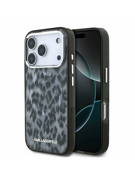 Karl Lagerfeld Karl Lagerfeld IML Leopard MagSafe Rückseite für iPhone 17 Pro Grey