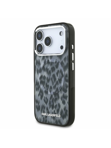 Karl Lagerfeld Karl Lagerfeld IML Leopard MagSafe Rückseite für iPhone 17 Pro Grey