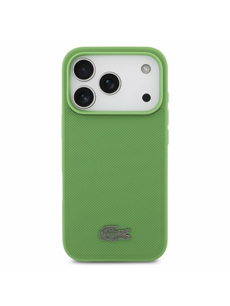 Lacoste Lacoste Iconic Petit Pique MagSafe Rückseite + Geldbörse für iPhone 17 Pro Green
