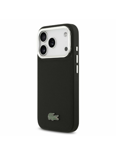 Lacoste Lacoste Iconic Petit Pique Camera Stand MagSafe Rückseite für iPhone 17 Pro Black