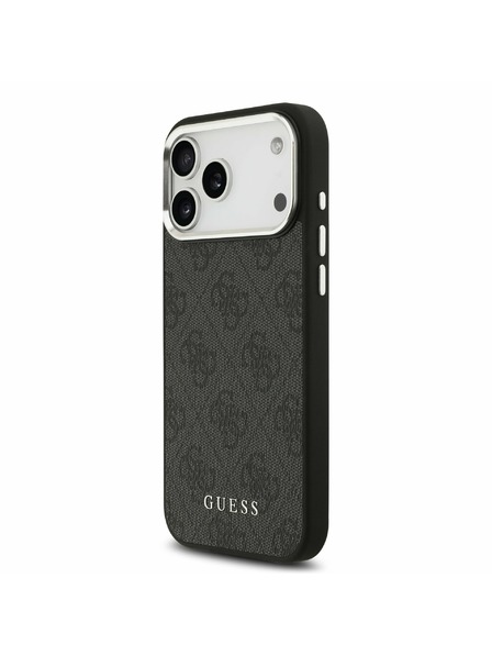 Guess Guess 4G MagSafe Rückseitenschutz für iPhone 17 Pro Max Schwarz