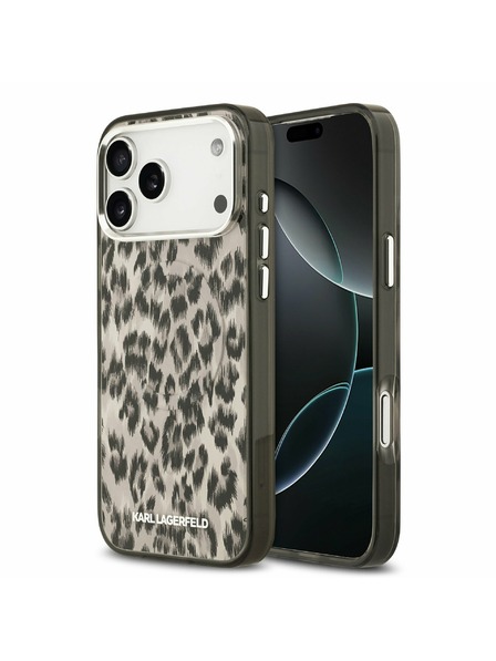 Karl Lagerfeld Karl Lagerfeld IML Leopard MagSafe Rückseitenschutz für iPhone 17 Pro Max Braun