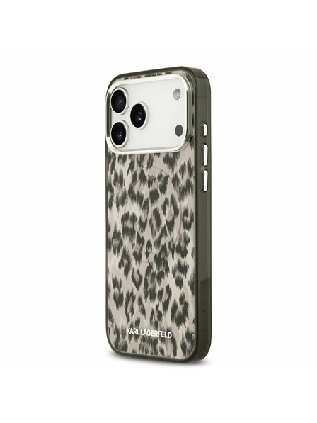Karl Lagerfeld Karl Lagerfeld IML Leopard MagSafe Rückseitenschutz für iPhone 17 Pro Max Braun