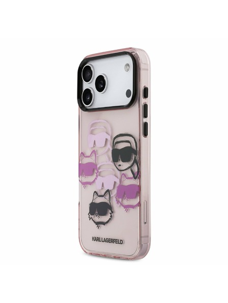 Karl Lagerfeld Karl Lagerfeld IML Multi K&CH Heads Rückseitenschutz für iPhone 17 Pro Max Rosa