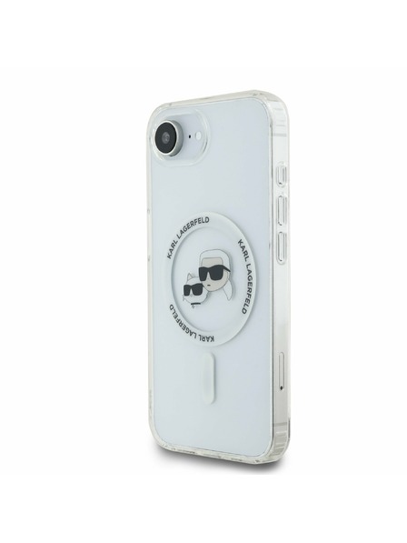 Karl Lagerfeld Karl Lagerfeld IML K&CH Heads Metal Frame MagSafe Rückseitenschutz für iPhone 16e/17e Transparent
