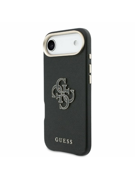 Guess Guess PU Resin Logo Rückseitenschutz für iPhone Air Schwarz