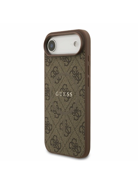 Guess Guess PU Leather 4G Colored Ring MagSafe Rückseitenschutz für iPhone Air Braun