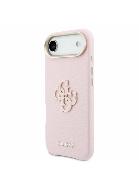 Guess Guess PU Resin Logo Rückseitenschutz für iPhone Air Rosa