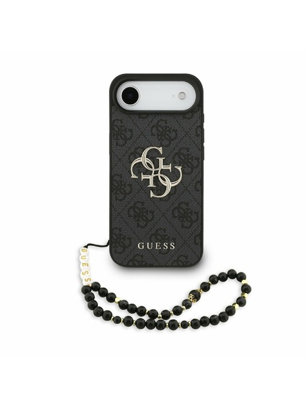 Guess Guess PU 4G Metal Logo Riemen Rückseitenschutz für iPhone Air Schwarz