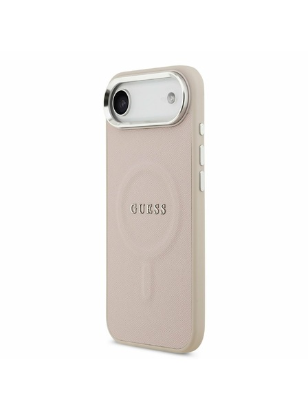 Guess Guess PU Saffiano MagSafe Rückseitenschutz für iPhone Air Rosa