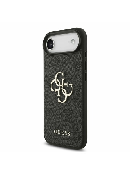 Guess Guess PU 4G Metal Logo Rückseitenschutz für iPhone Air Grau