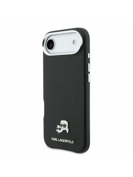 Karl Lagerfeld Karl Lagerfeld PU Karl and Choupette Heads Pins MagSafe Rückseitenschutz für iPhone Air Schwarz