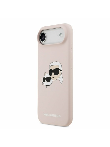 Karl Lagerfeld Karl Lagerfeld Liquid Silicone Double Heads MagSafe Rückseitenschutz für iPhone Air Rosa
