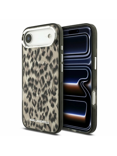 Karl Lagerfeld Karl Lagerfeld IML Leopard MagSafe Rückseitenschutz für iPhone Air Braun